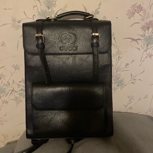 Black Gucci Backpack
